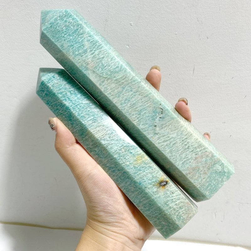 6 Pieces Large Amazonite Crystal Tower -Wholesale Crystals
