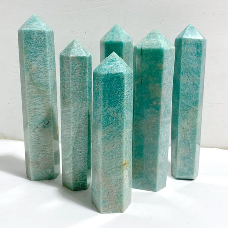 6 Pieces Large Amazonite Crystal Tower -Wholesale Crystals