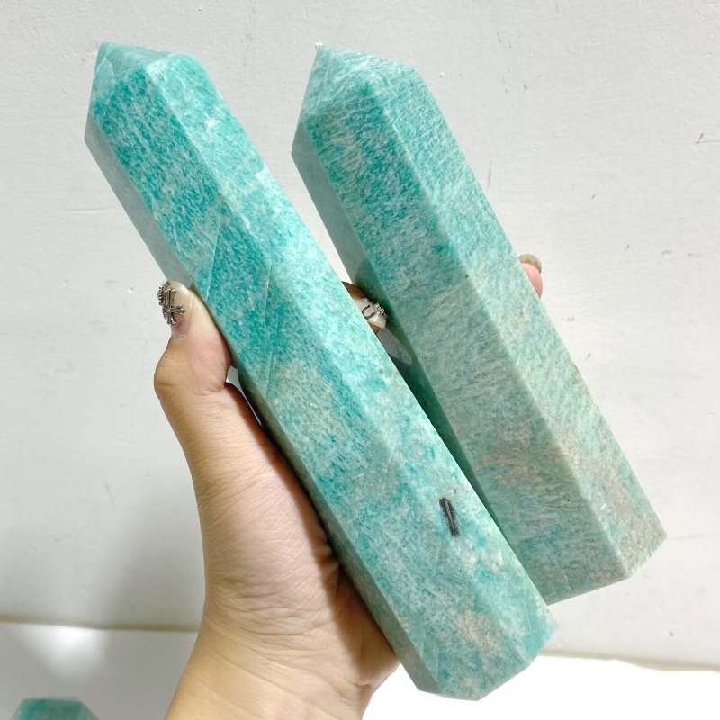 6 Pieces Large Amazonite Crystal Tower -Wholesale Crystals