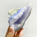 6 Pieces Large Blue Chalcedony Druzy Geode - Wholesale Crystals