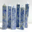 6 Pieces Large Blue Kyanite Point -Wholesale Crystals