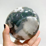 6 Pieces Moss Agate Bowl Carving - Wholesale Crystals