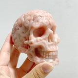 6 Pieces Pink Opal Skull Carving -Wholesale Crystals
