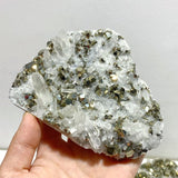 6 Pieces Pyrite Mixed Clear Quartz Cluster Specimen For Collection - Wholesale Crystals