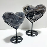6 Pieces Sphalerite Heart With Stand - Wholesale Crystals