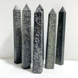 6 Pieces Tall Snowflake Stone Point -Wholesale Crystals