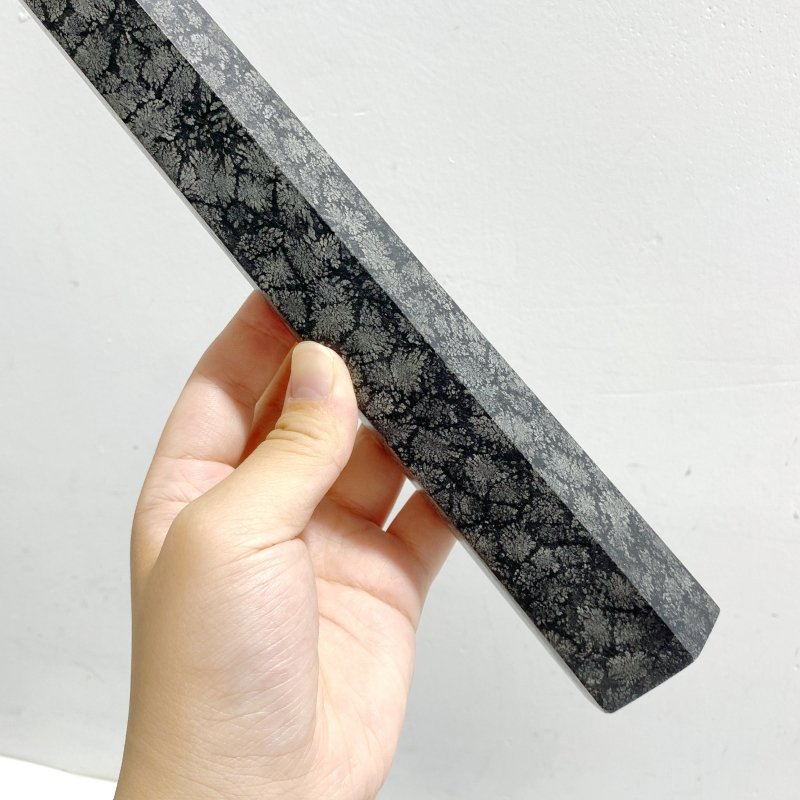 6 Pieces Tall Snowflake Stone Point -Wholesale Crystals