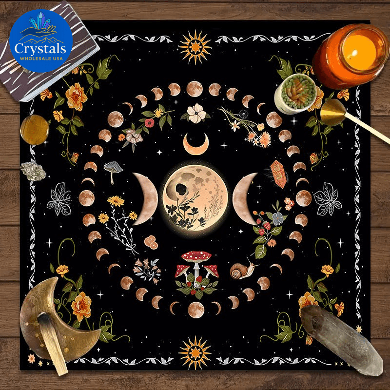 6 Sun & Moon Tarot Tablecloth - Wholesale Crystals