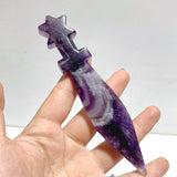 6 Types Halloween Knife Dagger Wholesale Fluorite Obsidian Chevron Amethyst - Wholesale Crystals