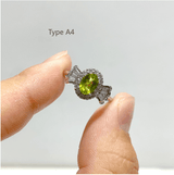 6 Types Peridot Cut Faceted Ring Wholesale - Wholesale Crystals