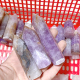 63 Pieces Amethyst Mixed Striped Agate Points - Wholesale Crystals
