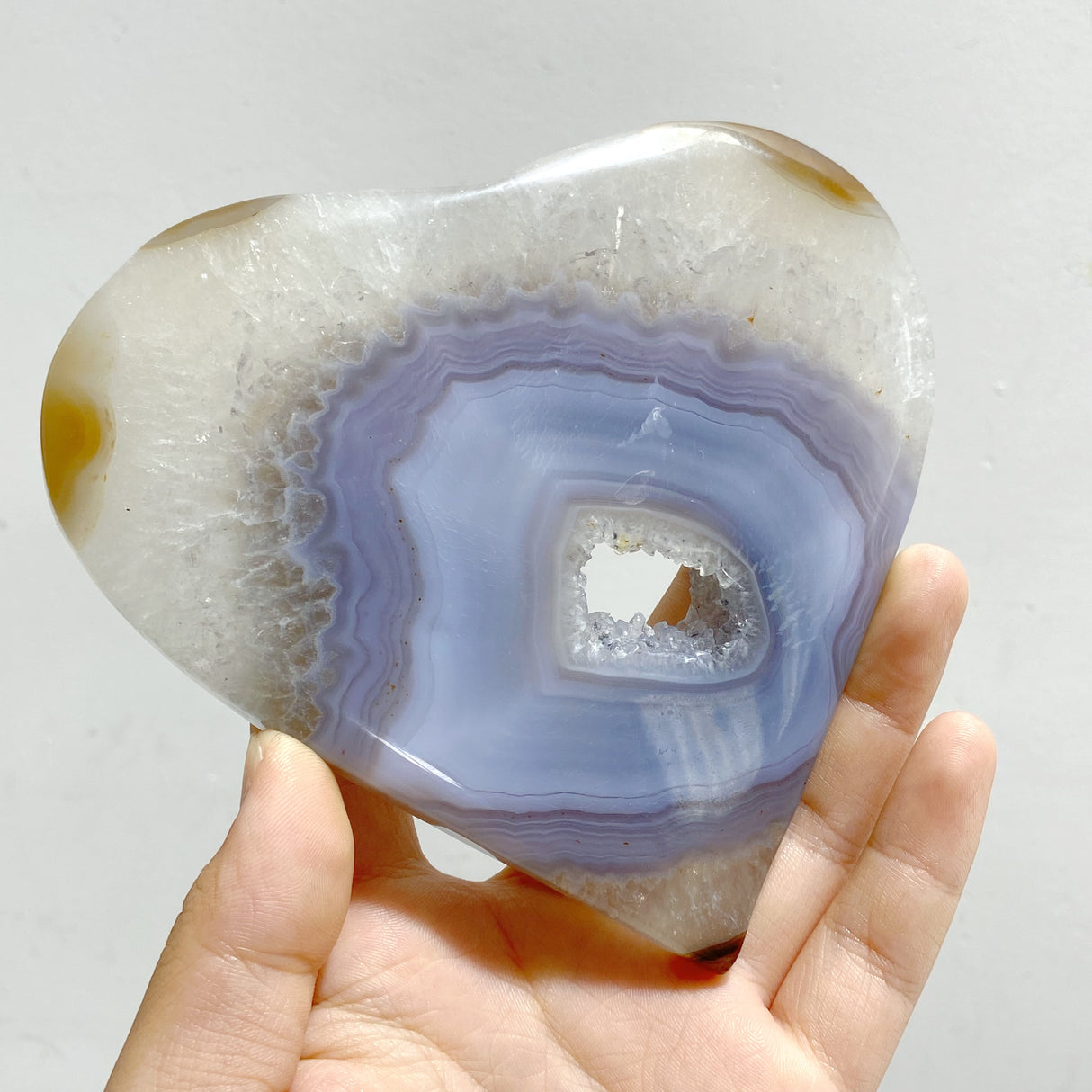 10 Pieces Geode Druzy Agate Heart