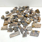 65 Pieces Black Rainbow Sun Stone With Hematite Free Form - Wholesale Crystals