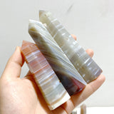 38 Pieces Stripe Agate Tower Points