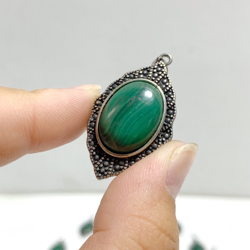 67 Pieces Beautiful Malachite Pendants -Wholesale Crystals