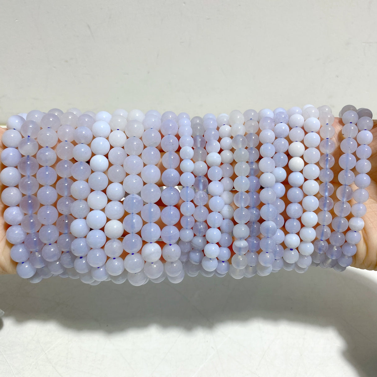 23 Pieces Blue Chalcedony Bracelets