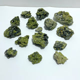 15 Pieces Raw Green Tourmaline Specimen For Collection