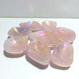 8 Pieces Aura Rose Quartz Bowl Carving