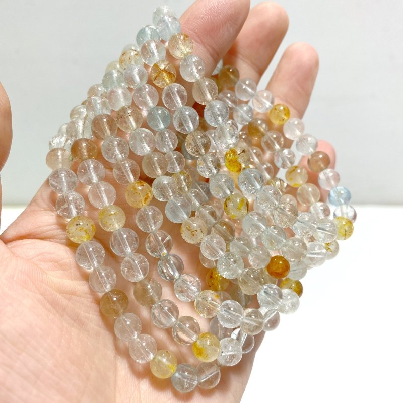 6mm Colorful Topaz Bracelets Wholesale - Wholesale Crystals