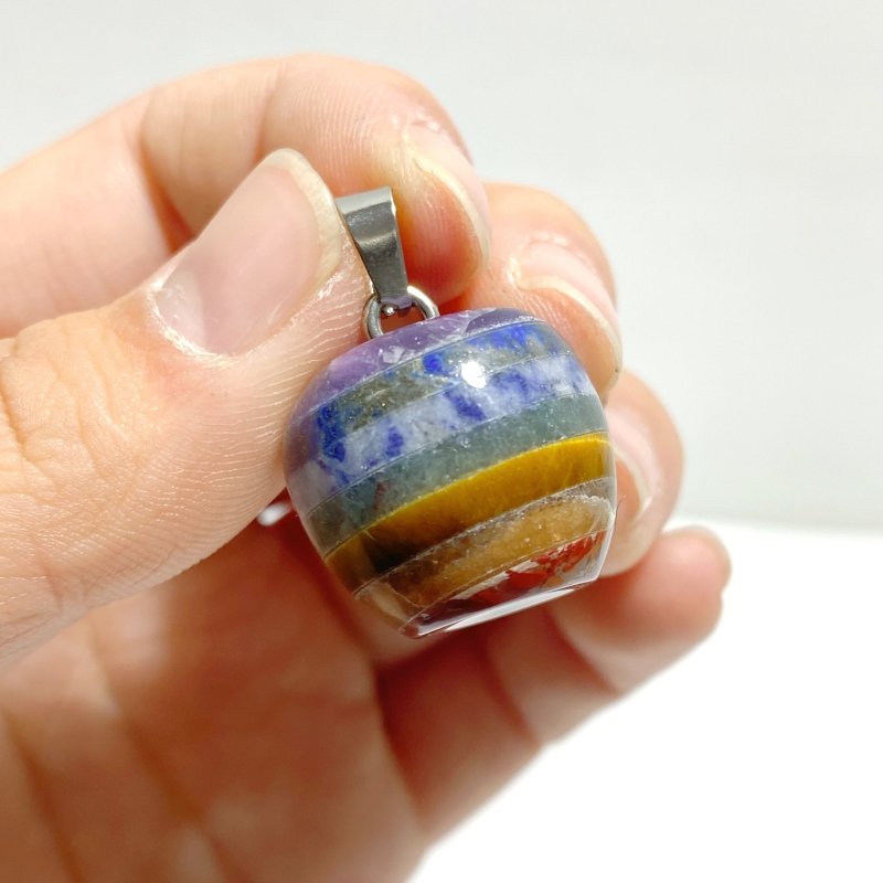 7 Chakra Apple Pendant Wholesale - Wholesale Crystals