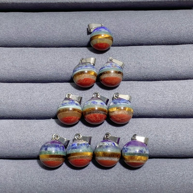 7 Chakra Sphere Pendants Wholesale - Wholesale Crystals