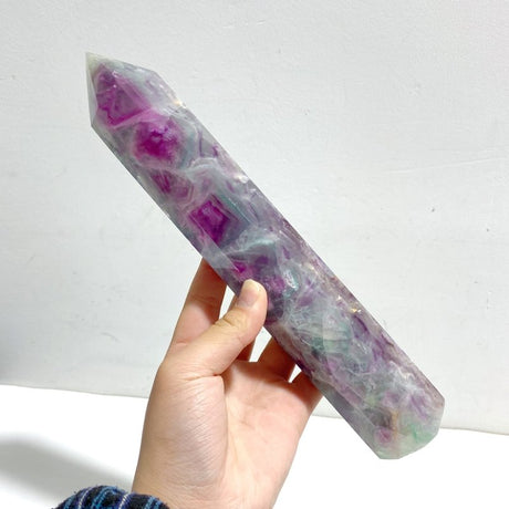 7 Pieces Beautiful Large Rainbow Purple Fluorite Crystal Tower - Wholesale Crystals