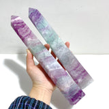 7 Pieces Beautiful Large Rainbow Purple Fluorite Crystal Tower - Wholesale Crystals
