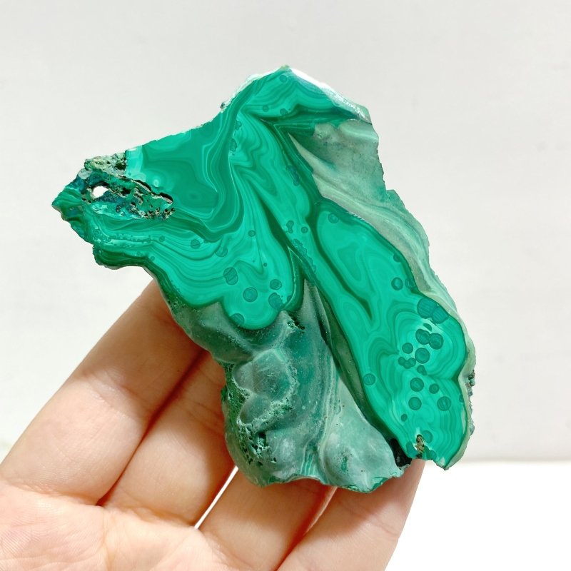 7 Pieces High Quality Beautiful Malachite Slab - Wholesale Crystals