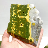 7 Pieces Large 8th Vein Ocean Jasper Slabs - Wholesale Crystals