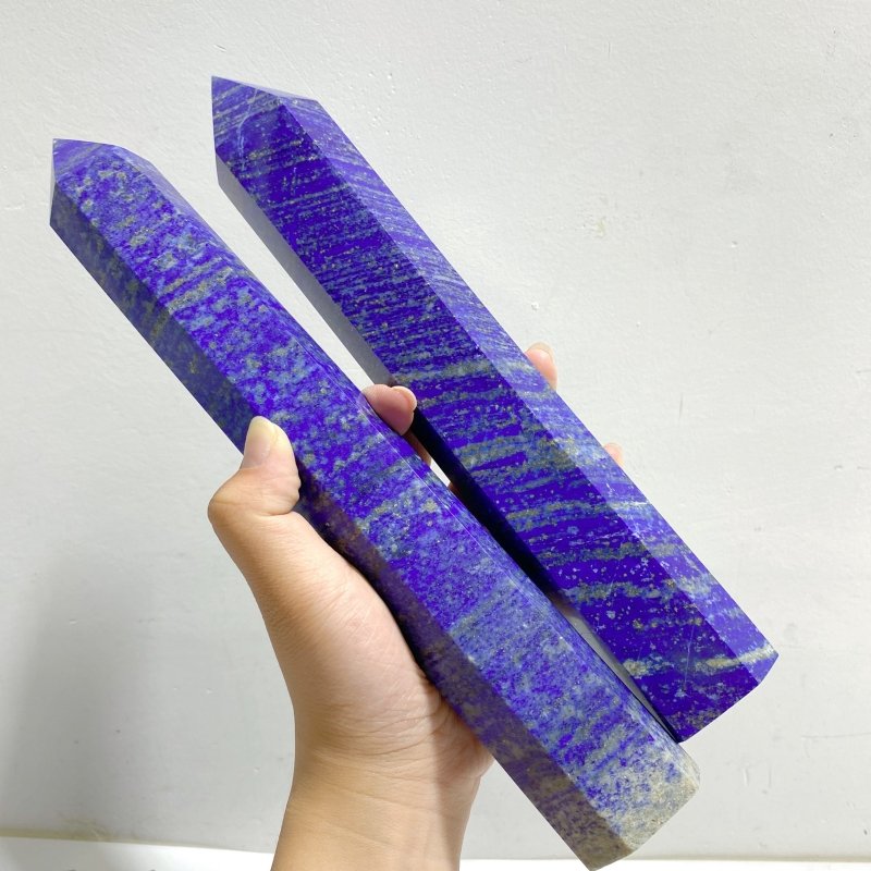 7 Pieces Large Lapis Lazuli Point -Wholesale Crystals