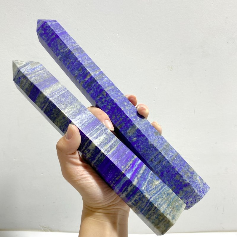 7 Pieces Large Lapis Lazuli Point -Wholesale Crystals