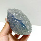 7 Pieces Raw Blue Fluorite Mixed Calcite Specimen - Wholesale Crystals