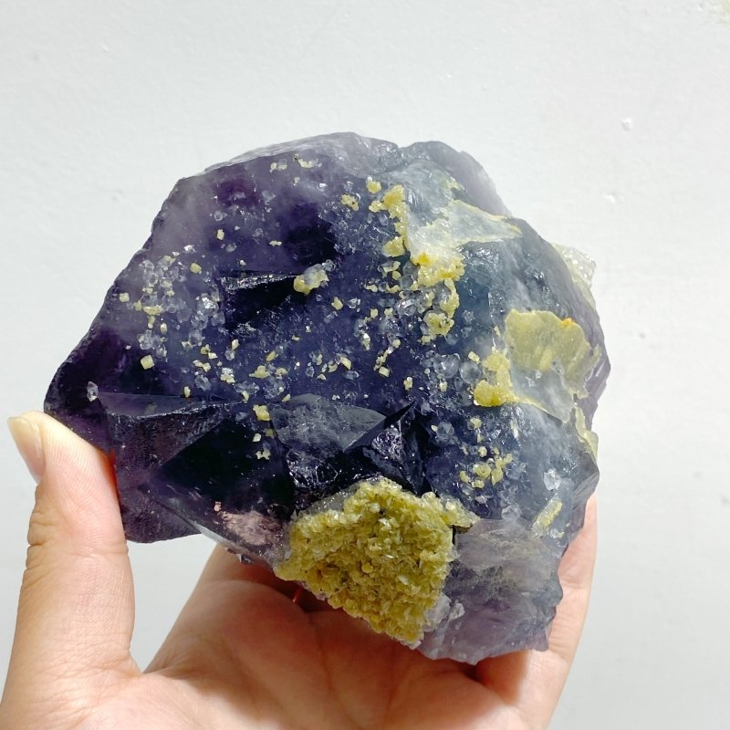 7 Pieces Raw Blue Fluorite Stone -Wholesale Crystals