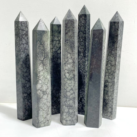 7 Pieces Tall Snowflake Stone Point -Wholesale Crystals