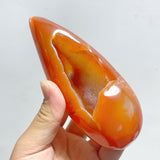 25 Pieces Beautiful Geode Druzy Carnelian