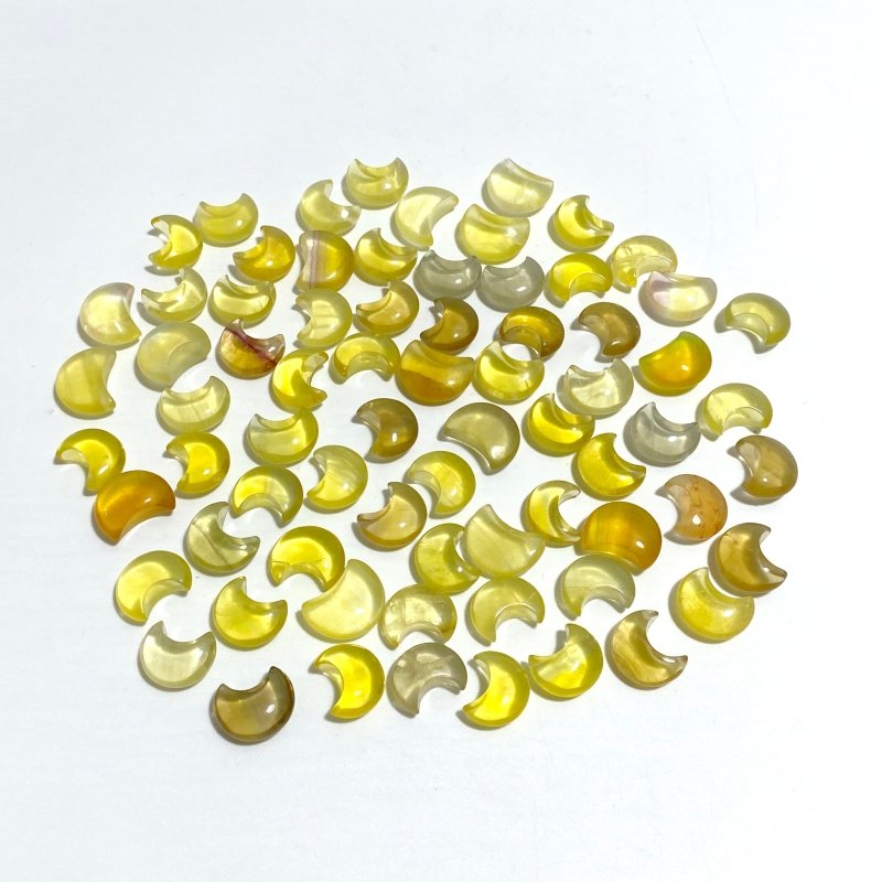 72 Pieces Mini Yellow Fluorite Moon -Wholesale Crystals