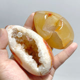 25 Pieces Beautiful Geode Druzy Carnelian