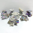 8 Pieces Geode Aura Sphalerite Sea Turtles Carving -Wholesale Crystals