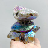 8 Pieces Geode Aura Sphalerite Sea Turtles Carving -Wholesale Crystals