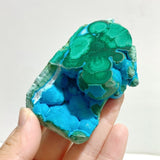 8 Pieces High Quality Beautiful Chrysocolla Mixed Malachite Slab Specimen 9 - Wholesale Crystals