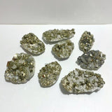 8 Pieces Pyrite Mixed Clear Quartz Cluster Specimen For Collection - Wholesale Crystals