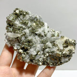8 Pieces Pyrite Mixed Clear Quartz Cluster Specimen For Collection - Wholesale Crystals