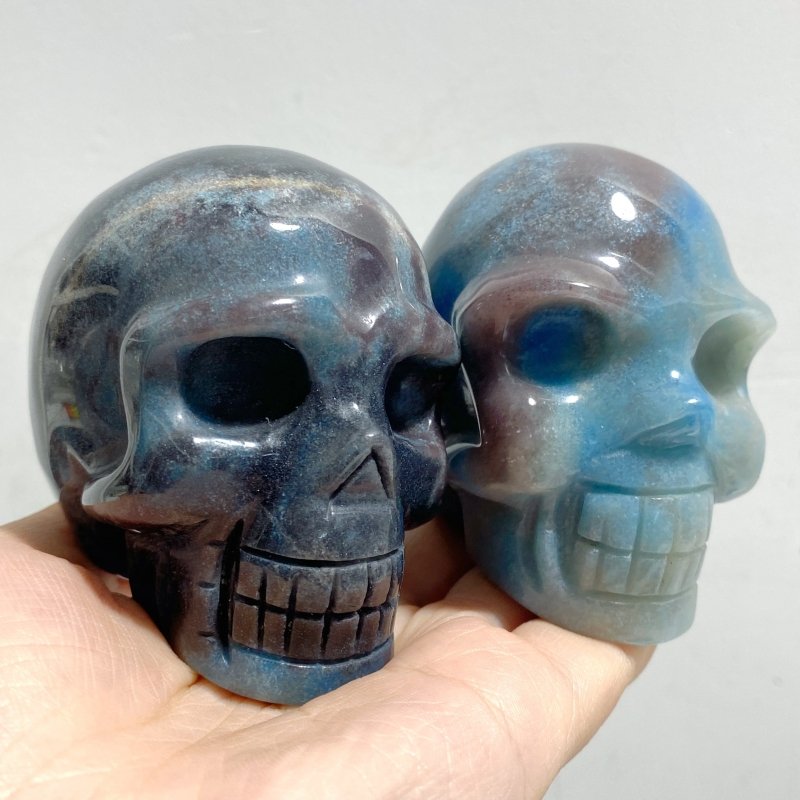 8 Pieces Trolleite Stone Skull Carving -Wholesale Crystals
