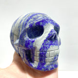 4 Pieces Lapis Lazuli Skull Carving