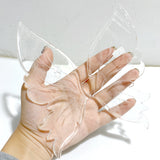 Clear Quartz Butterfly Wing Carving With Stand