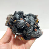 2 Pieces Raw Specularite Crystal Specimen Specular Hematite Specimen For Collection
