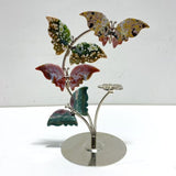 8th Vein Ocean Jasper Butterfly Flower Carving With Stand Wholesale - Wholesale Crystals
