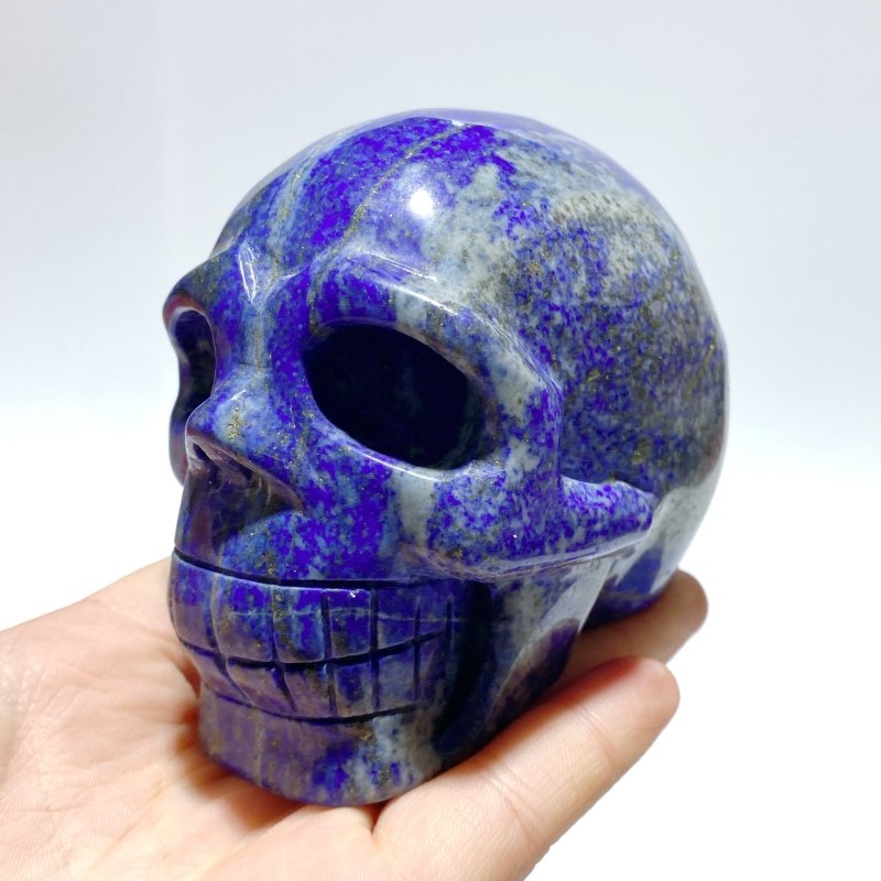 9 Pieces Lapis Lazuli Skull Carving - Wholesale Crystals