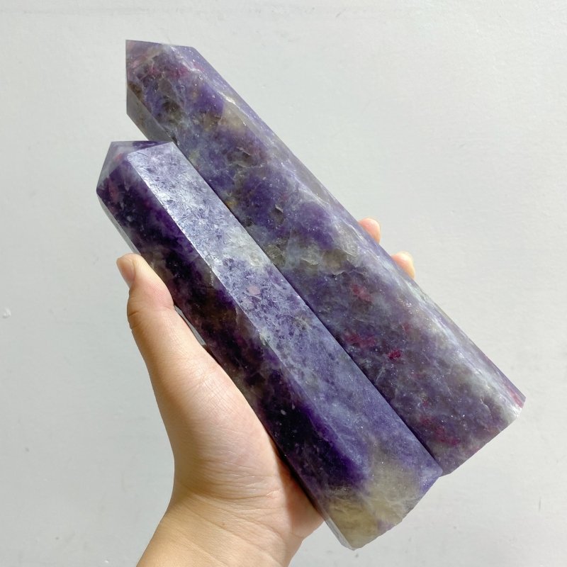 9 Pieces Large Unicorn Stone Point -Wholesale Crystals