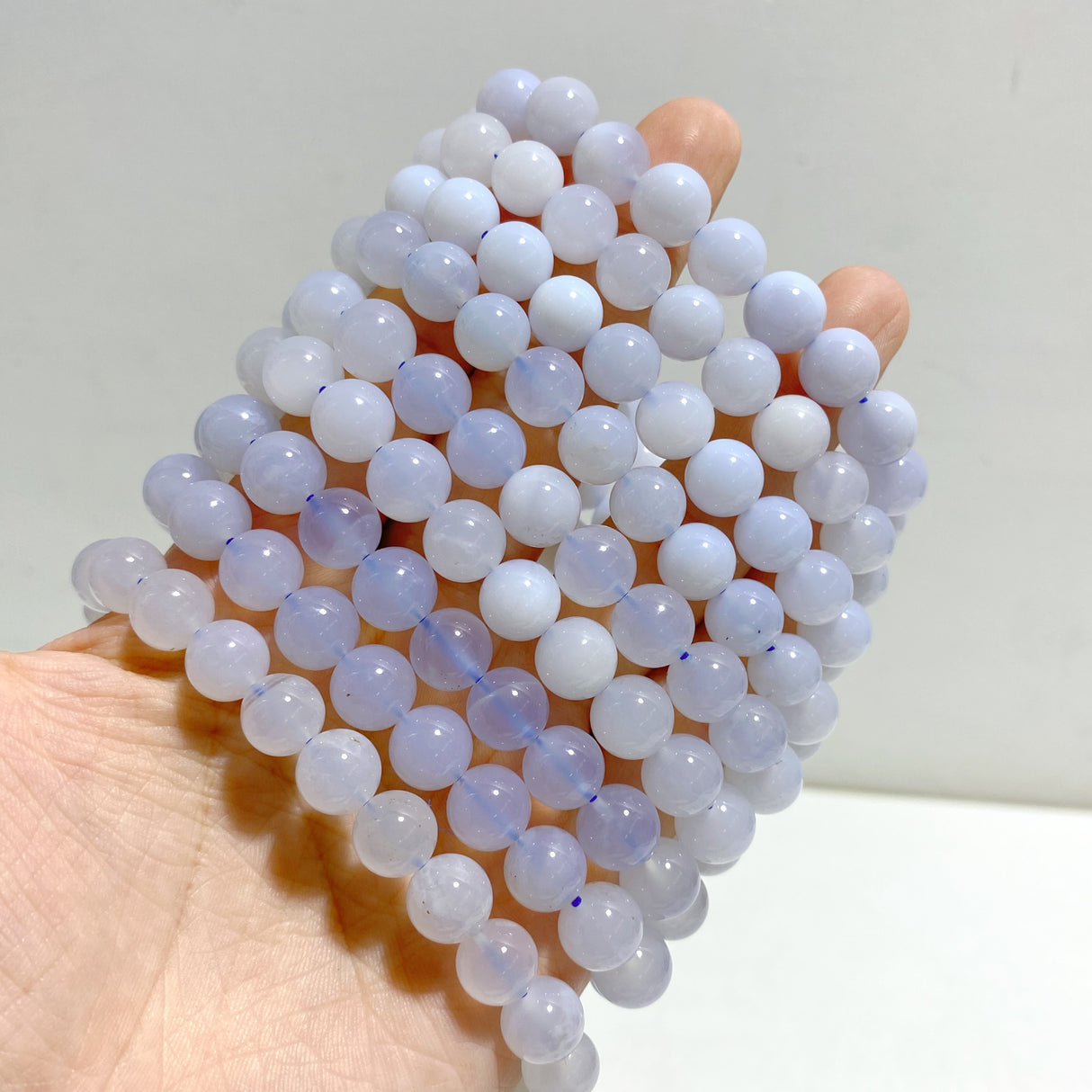23 Pieces Blue Chalcedony Bracelets